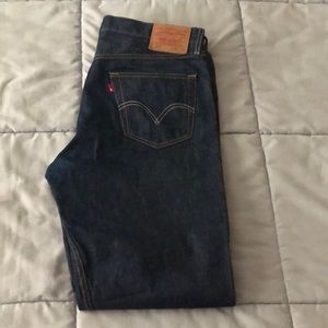 Levis 501 36Wx34L. Indigo Denim Blue